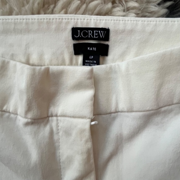 J.Crew Kate Straight-Leg Pant in Bi-Stretch Cotton – Ivory – Petite 6 - Picture 6 of 11